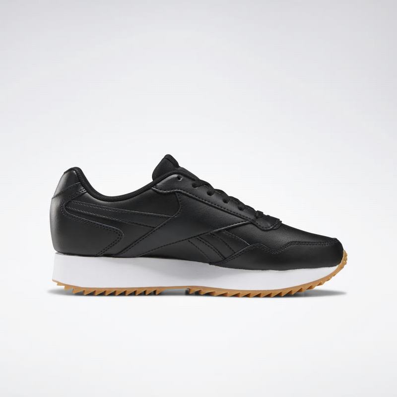 Tenisi Reebok Royal Glide Ripple Double Dama Negrii/Albi/Gri Romania RM7199OV